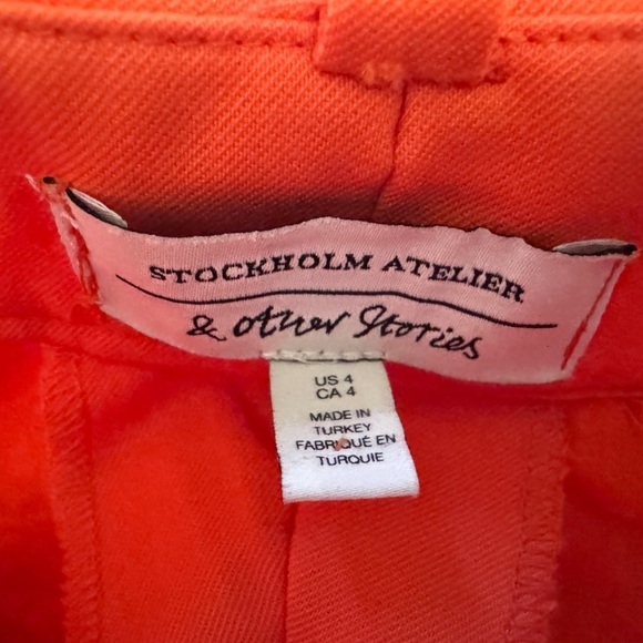 & Other Stories Orange Pants in size 4 - Picture 5 of 8